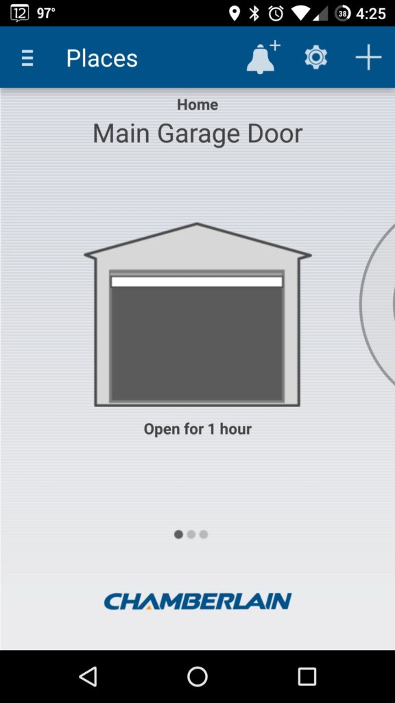 Chamberlain MYQ Internet WiFi Garage Door Gateway Screenshot_2