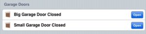 Screenshot of ESP8266 OpenHab Garage Door