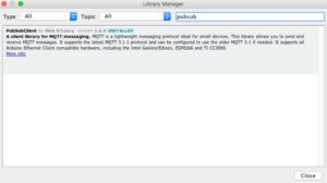Screenshot of ESP8266 PubSubClient MQTT Arduino Library