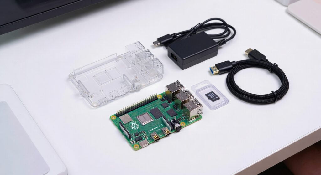 CanaKit Raspberry Pi 5 Starter Kit with case, power supply, and accessories