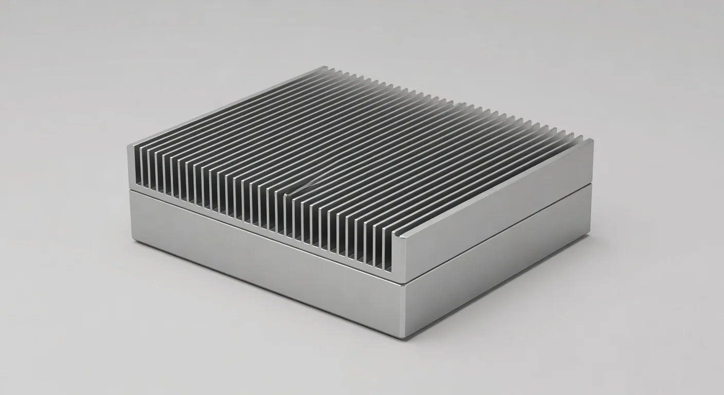 A compact fanless aluminum case with finned heatsink top, an example of the passive cooling category